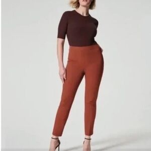 SPANX On the Go Ankle Slim Straight Pants Bronze Glow Medium Tall